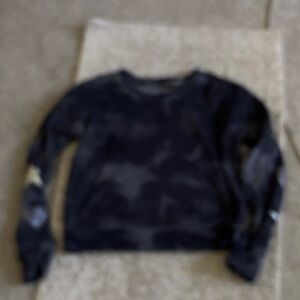 Black and Gray Long Sleeve Shirt